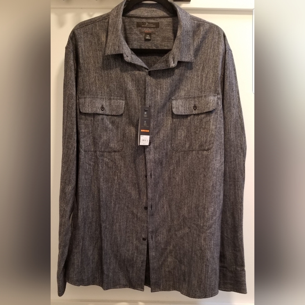 Marc Anthony long sleeve dress shirt, 2XL.